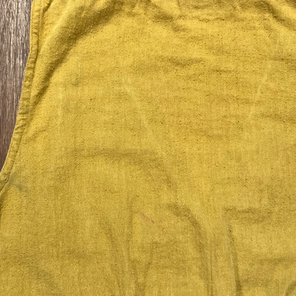 Jane Ashley Vintage Southwestern Woven Vest Cotton Applique Mustard - Picture 10 of 10